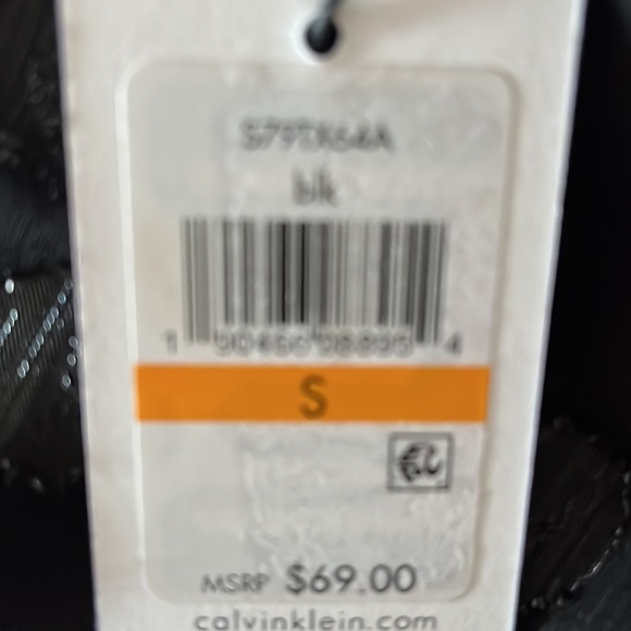 NWT Calvin Klein fancy black blouse - Picture 10 of 10